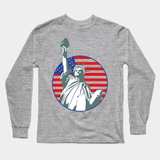 Statue of Liberty, USA Long Sleeve T-Shirt